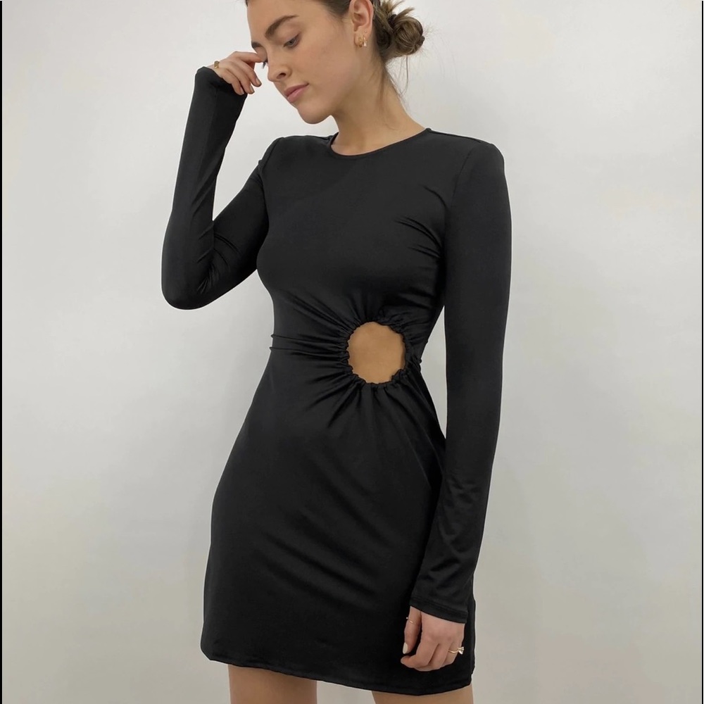 Danielle Bernstein (weworewhat) mini dress black size xs